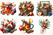 Watercolor Autumn Sublimation, an Illustration by Pixels.Craft (Thumbnail 3 of 7)