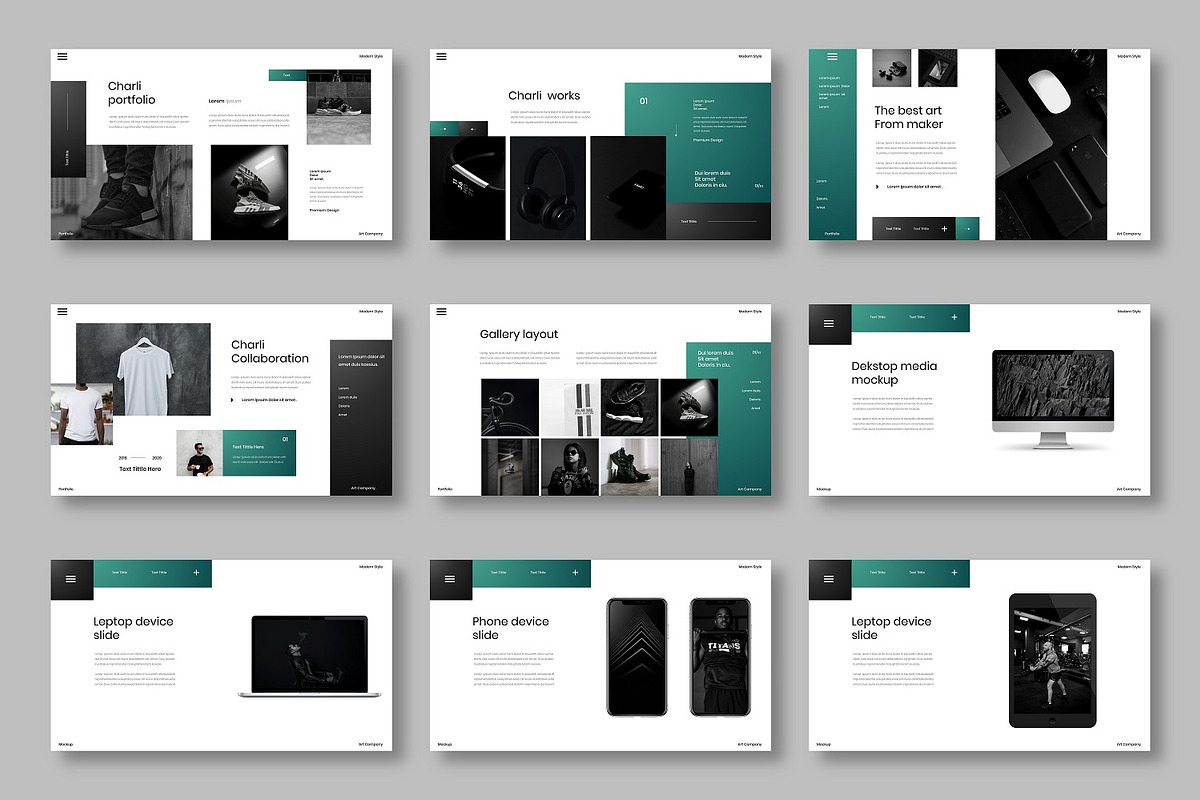 Charli – Business PowerPoint, a Presentation Template by Dens Creative Studio (Photo 4 of 6)