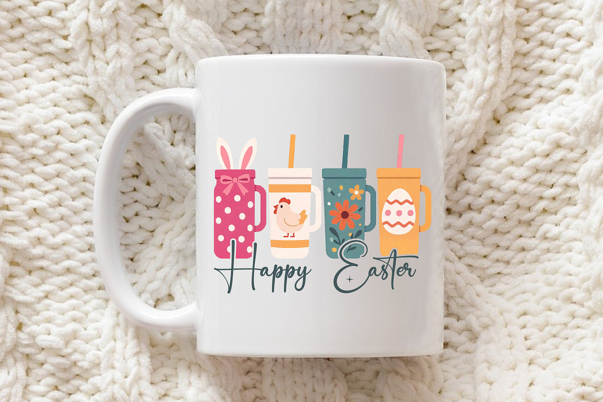 Happy Easter Cup PNG Sublimation, an Illustration by Libby Wishes (Photo 5 of 6)