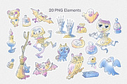 Cute Spooky Halloween Stickers Vol 2, an Object Graphic by ArtyCats (Thumbnail 2 of 5)
