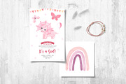Watercolor Dinosaurs Girl clipart, a Background Graphic by LarysaZabrotskaya (Thumbnail 5 of 9)