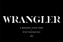 Wrangler - Modern Fashion Caps Font