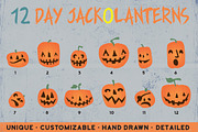 Day-to-Night Jack-o-lanterns, an Object Graphic by Designed by Monkeys (Thumbnail 2 of 4)