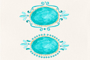 Flamingo Romantic set +4 frames, a Decorative Illustration by Kristina Crocus (Thumbnail 5 of 5)