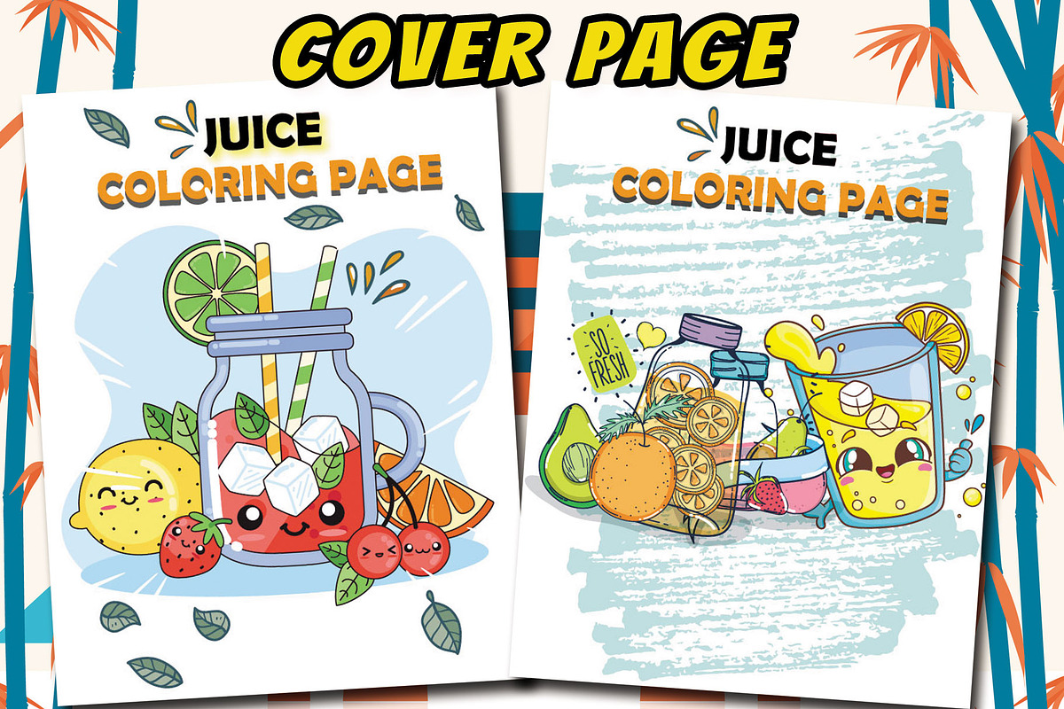 20 Juice Coloring Page, a Food Illustration by Eka Design (Photo 3 of 5)