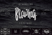 Blowing Typeface, a Font by giemons™ (Thumbnail 1 of 10)