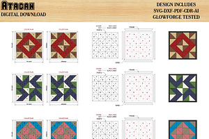 24 Barn Quilt Patterns, Quilt Blocks