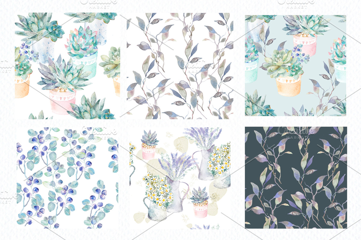 Watercolor Eco Set, an Illustration by Elizaveta (Photo 3 of 5)