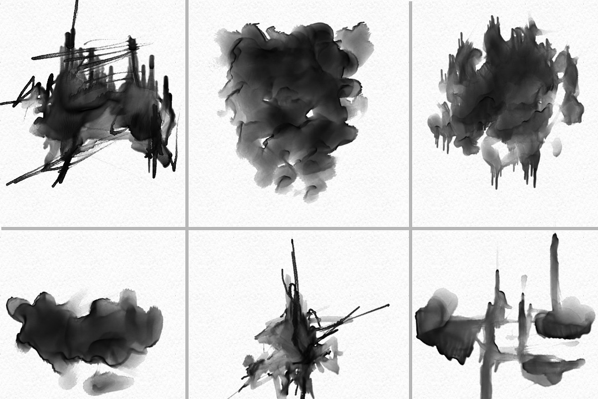 Water color Photoshop Brush Set-5, a Brush Add-On by MRI STUDIO (Photo 3 of 10)