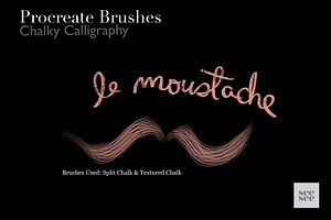 Procreate Chalk Calligraphy Brushes