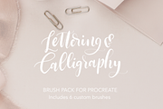 Procreate Lettering Brushes, a Brush Add-On by Irina Vascovet (Thumbnail 1 of 7)