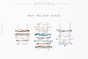 Nautical Beach Wedding Illustrations, a Decorative Illustration by Aquarellina (Thumbnail 10 of 34)