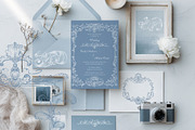 Vintage White Damask Baroque Set, a Decorative Illustration by AlenaVlasko stock Market (Thumbnail 3 of 9)