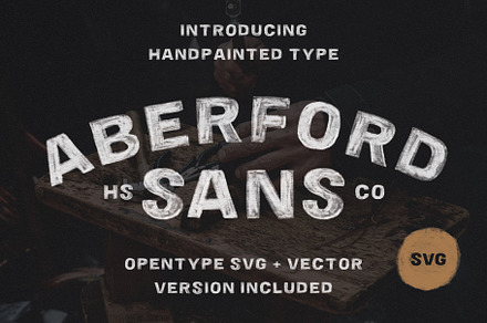 Aberford - SVG Typeface, a Handwritten Font by Hustle Supply Co.