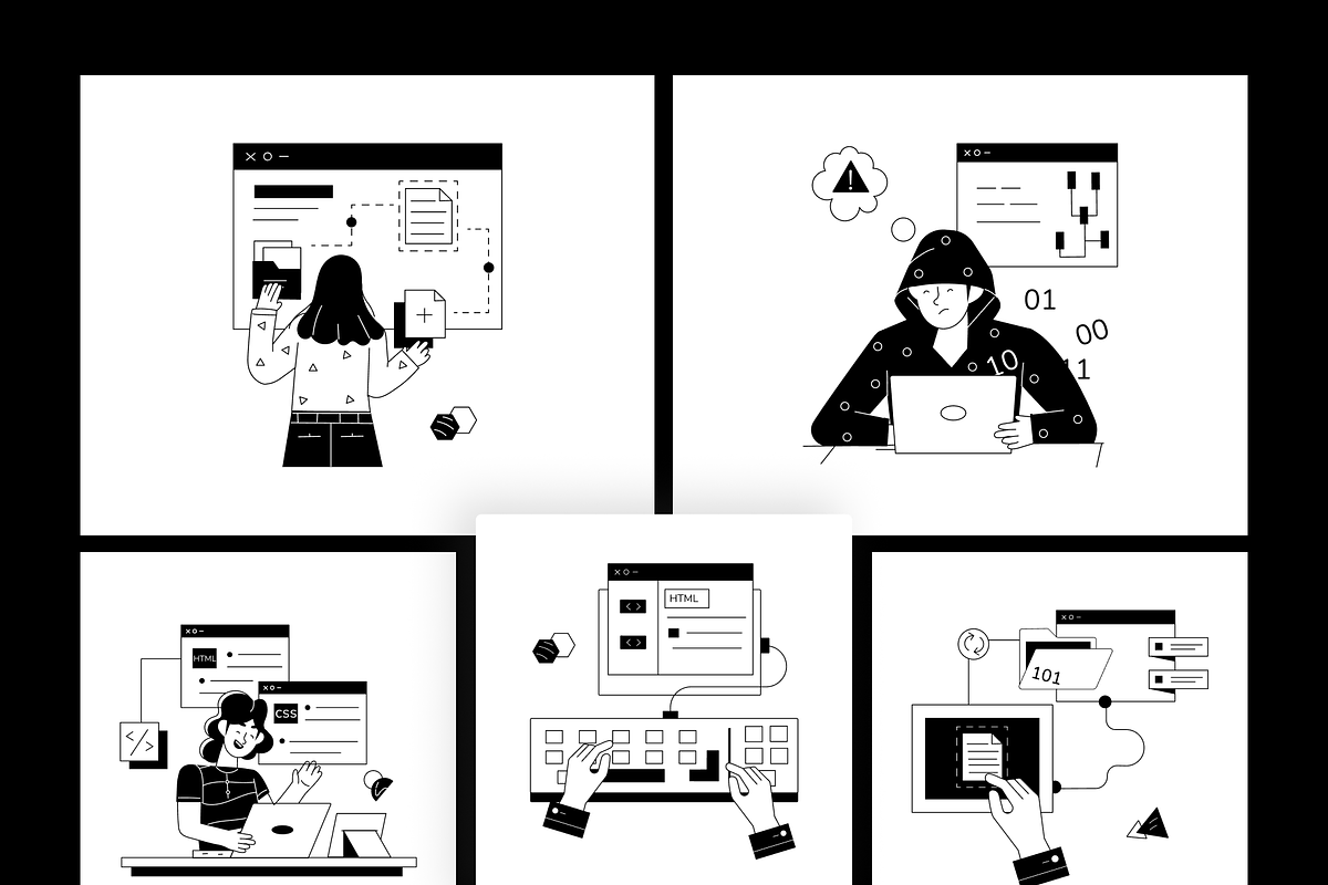 Technology and Web Development, a Technology Illustration by Prosymbols (Photo 8 of 11)