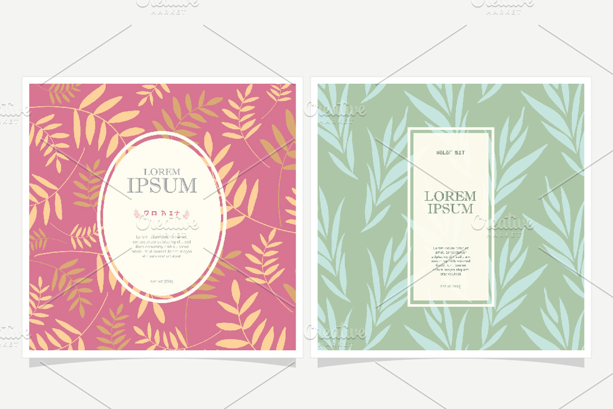 Floral background and Label Design, a Pattern Graphic by Rejoice Creative Assets (Photo 3 of 6)