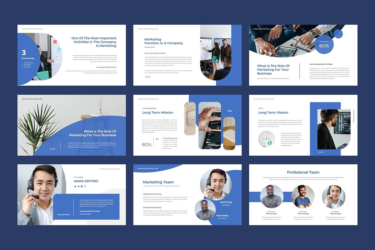 MARKETING  Business PowerPoint, a Presentation Template by Rizki Herdian (Photo 3 of 6)