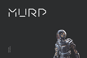 Murp Futuristic Cyber Font, a Font by baqoos (Thumbnail 1 of 8)