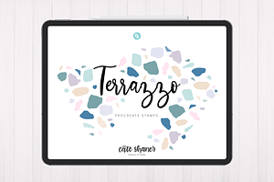 Terrazzo Procreate Stamp Brushes