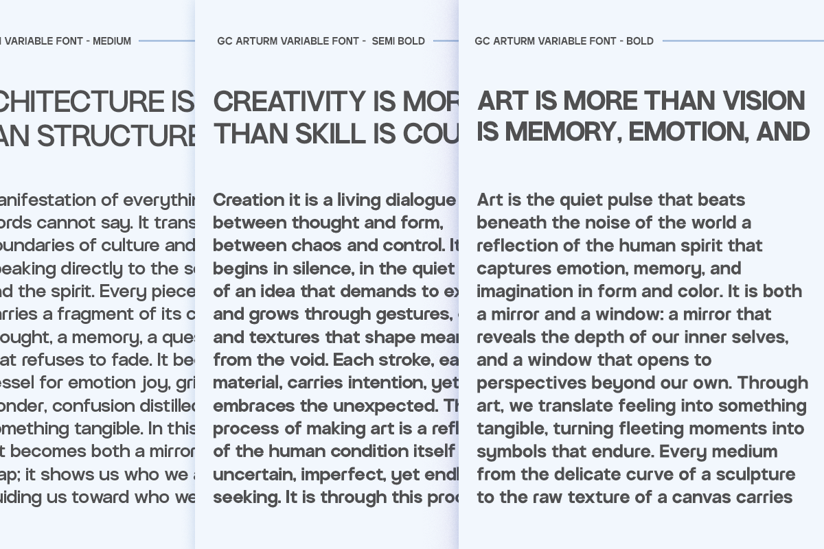 GC Arturm – Modern Variable Sans, a Sans Serif Font by Glyphonic (Photo 7 of 15)