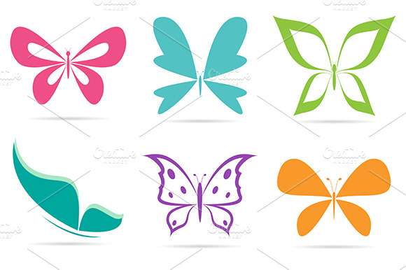 Vector Group Of Butterflies