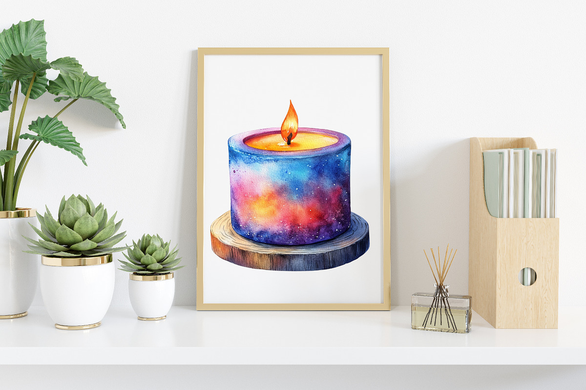 Watercolor Cozy Winter Spa Clipart, an Illustration by Canvas Craft (Photo 4 of 6)