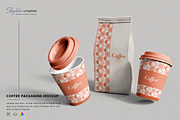 Coffee Cups & Package Mockup, a Cups & Container Mockup by skybluecreative (Thumbnail 1 of 2)