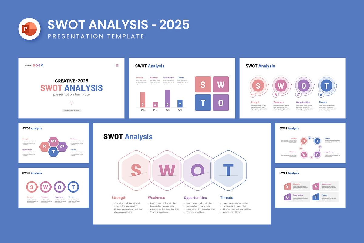 Swot Analysis PowerPoint Template, a Presentation Template by ...