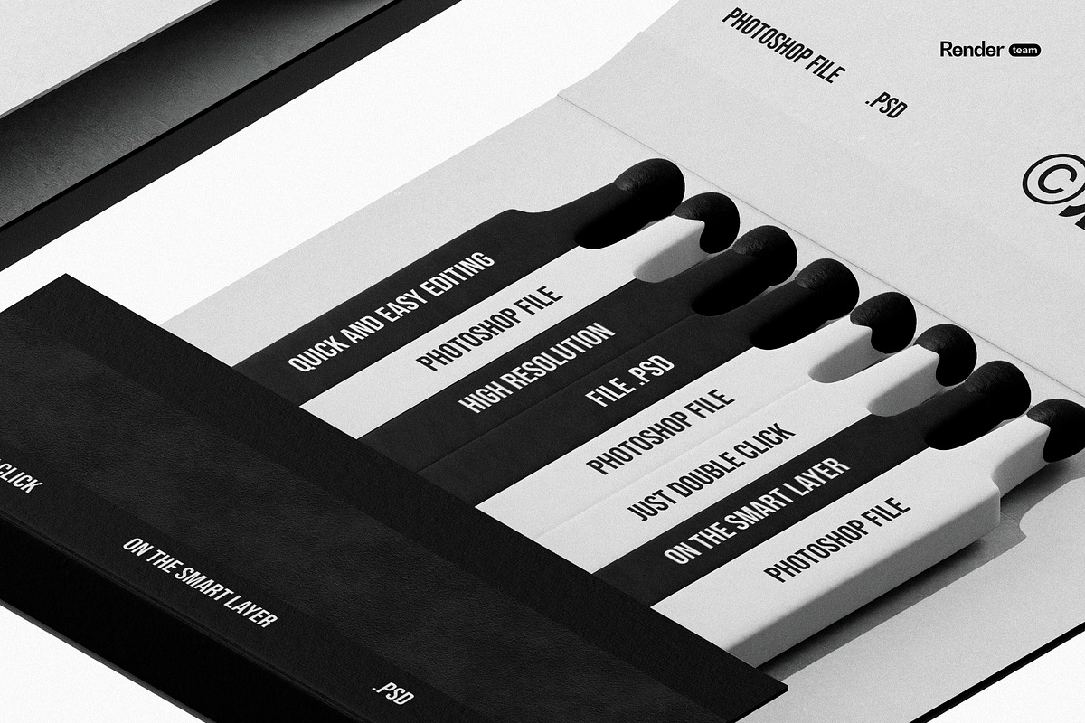 Matches Mockup Set, a Packaging Mockup by Renderteam (Photo 12 of 12)