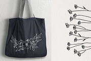 WILDFLOWER LINE-ART WREATHS, an Object Illustration by Kate Art (Thumbnail 12 of 13)