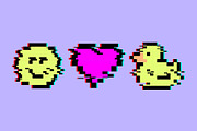 Glitch Pixel Y2k Stickers, a Technology Illustration by Playground (Thumbnail 3 of 4)
