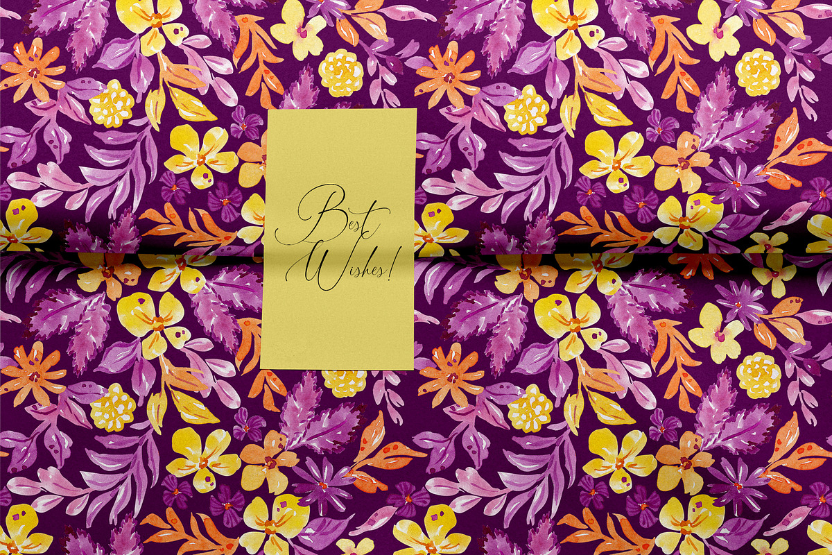 Fantasy Floral Garden Pattern, a Pattern Graphic by SirenaArt (Photo 12 of 12)