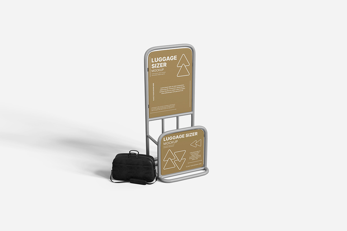 Luggage Checking Frame Mockup, a Product Mockup by Indah (Photo 4 of 6)