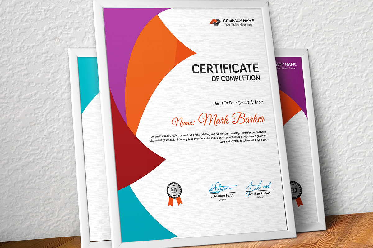 Certificate Word | PSD | AI, a Stationery Template by Curve Design (Photo 1 of 3)