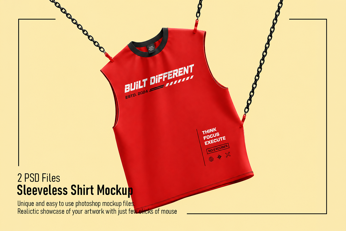 Sleeveless Shirt Mockup, a Shirt Mockup by Custom.scene (Photo 1 of 3)