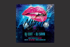 Club Party Flyer, a Flyer Template by DSGraphicDesign