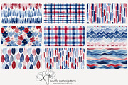 70 red white blue seamless pattern, a Pattern Graphic by Poppy Lane Studio (Thumbnail 3 of 10)