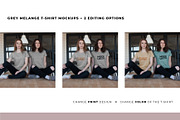 FEMALE T-SHIRT MOCKUP BUNDLE, a Shirt Mockup by TrendkeyMockups (Thumbnail 4 of 6)