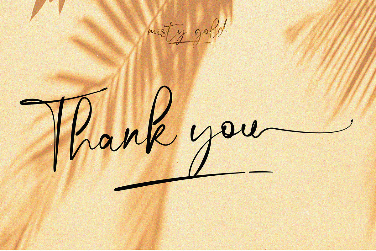 Misty Gold - Signature Fonts, a Script Font by erlosDESIGN (Photo 12 of 12)
