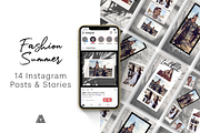 Fashion Summer Post and Stories, a Social Media Template by AnagramDesign (Thumbnail 1 of 4)