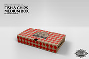 Medium Fish and Chips Box Mockup, a Packaging Mockup by INCDesign (Thumbnail 3 of 6)