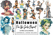 Halloween Pin Up Girls, a Graphic by CitraGraphics (Thumbnail 1 of 4)