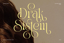 Drak Sistem Elegant Swash Serif Font
