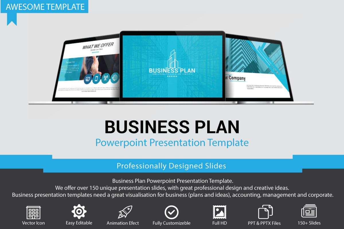 Business Plan Powerpoint Template, a Presentation Template by Presentation Official (Photo 1 of 20)