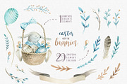 Happy easter with bunnies I, an Animal Illustration by Peace ART (Thumbnail 3 of 6)