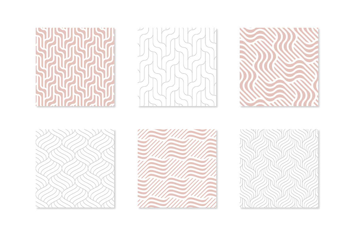 Rippled Seamless Patterns v.1, a Pattern Graphic by Curly_Pat (Photo 4 of 8)