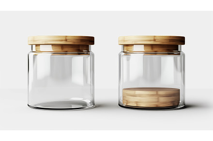 Glass transparent high and low jar, a Food & Drink Photo by ZinetroN