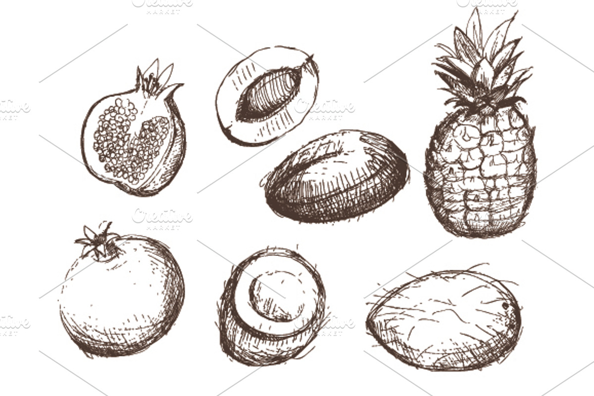 Vector Fruit Pack, a Food Illustration by MonstroCity