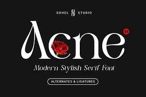 Acne - Modern Branding Typeface