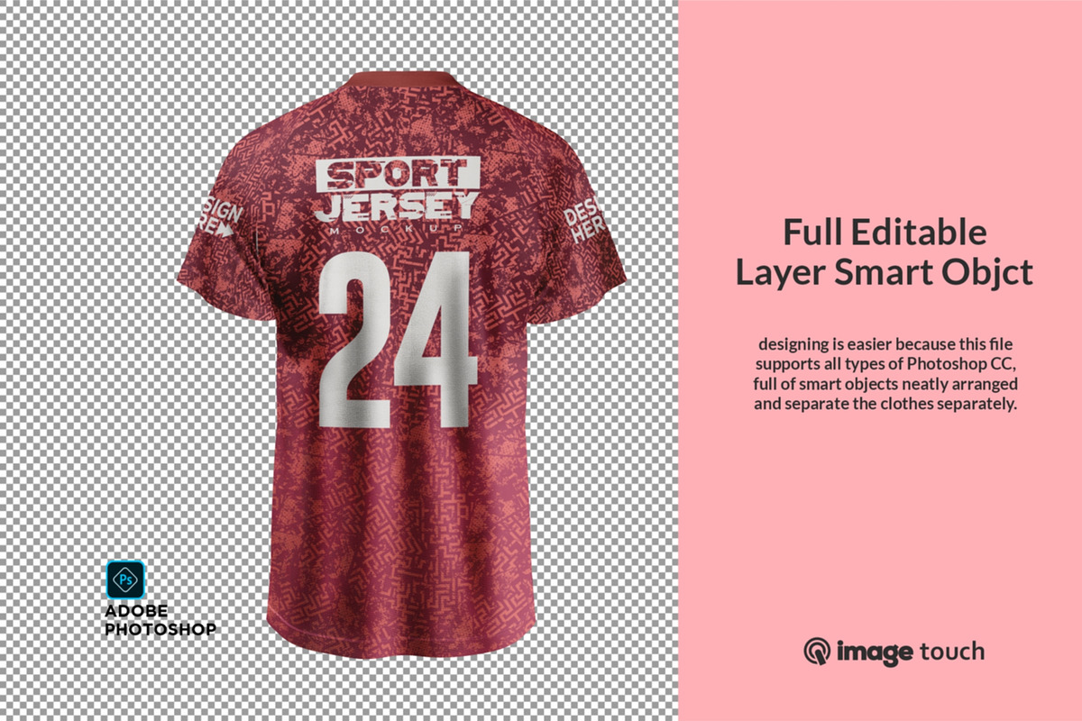 Jersey Mockup, a Shirt Mockup by image touch (Photo 3 of 4)